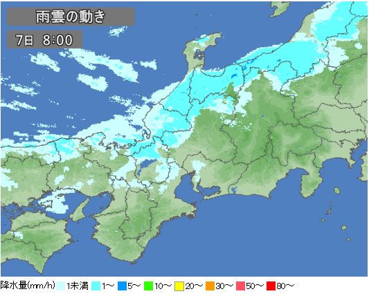 石川県金沢市・2016/1/7の空間放射線量値