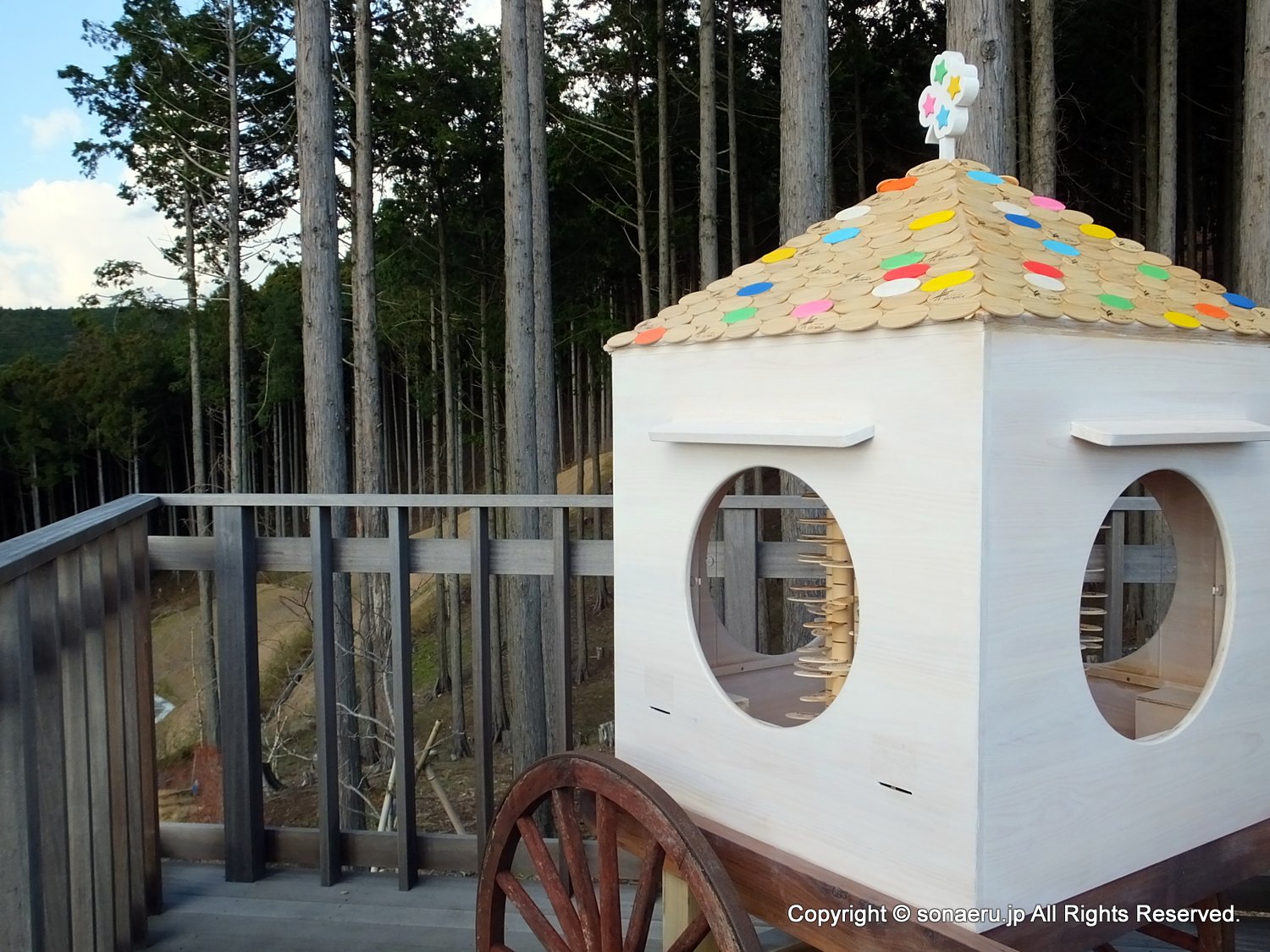 箱根西麓三島大吊り橋・みしまスカイウォークのWOOD CHARM（ウッドチャーム）ボックスの写真