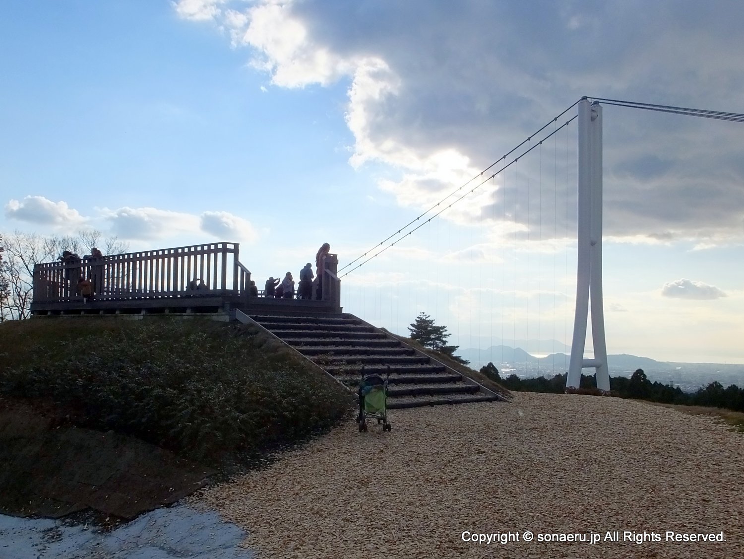 箱根西麓三島大吊り橋・みしまスカイウォークの最長点展望台写真