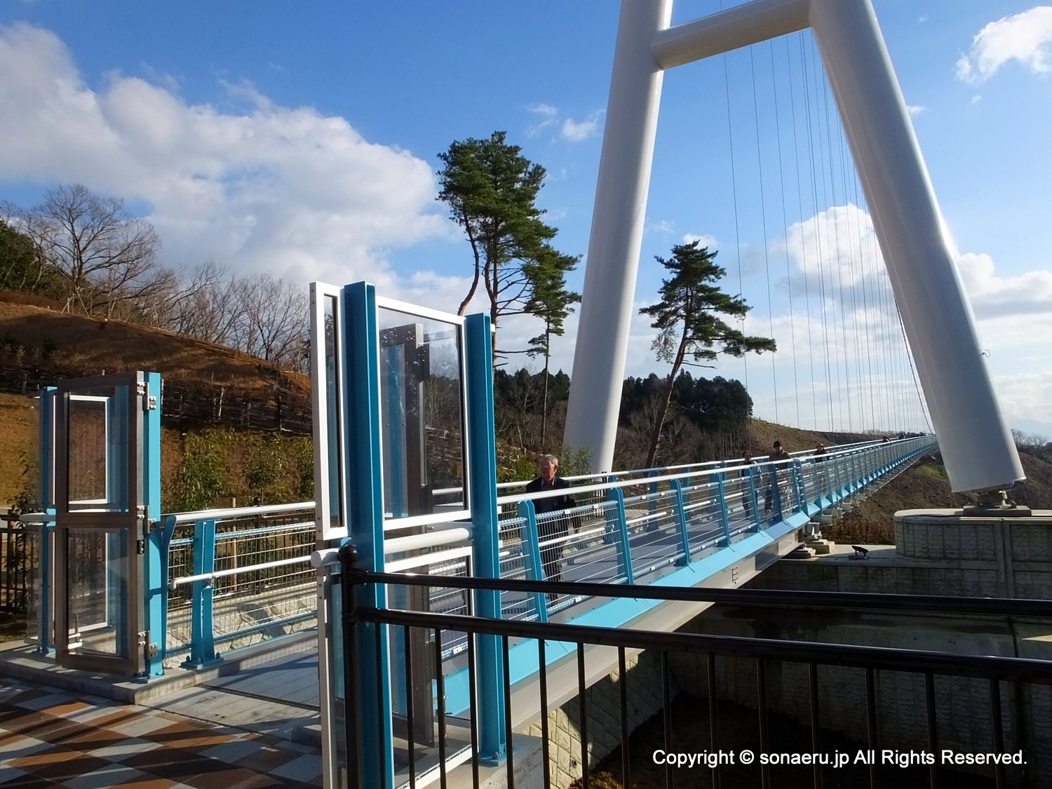 箱根西麓三島大吊り橋・みしまスカイウォークの出口ゲートの写真